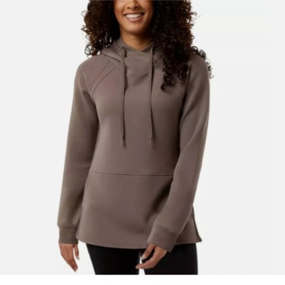 NEW 32 Degrees Women's M Tech Hoodie Raglan Style Pullover Tan/ Brown mushroom - Picture 1 of 6